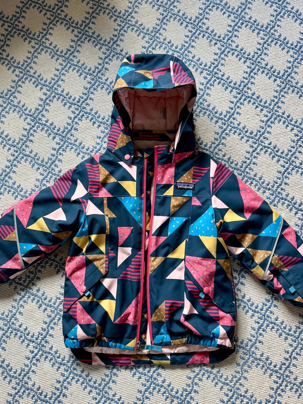 Patagonia Kids Pink and blue Snow or Ski Jacket